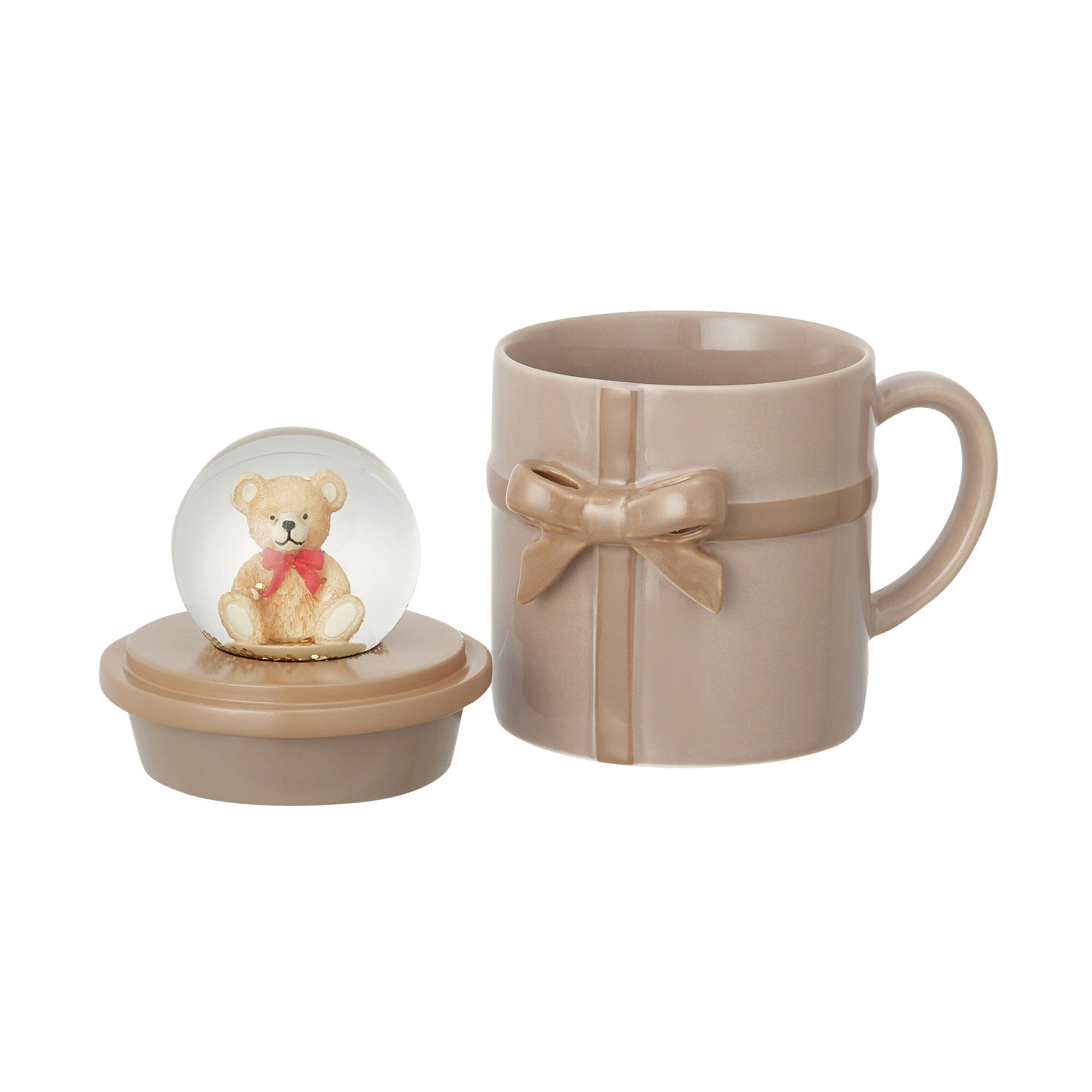 Ribbon Mug & Snow Globe Brown