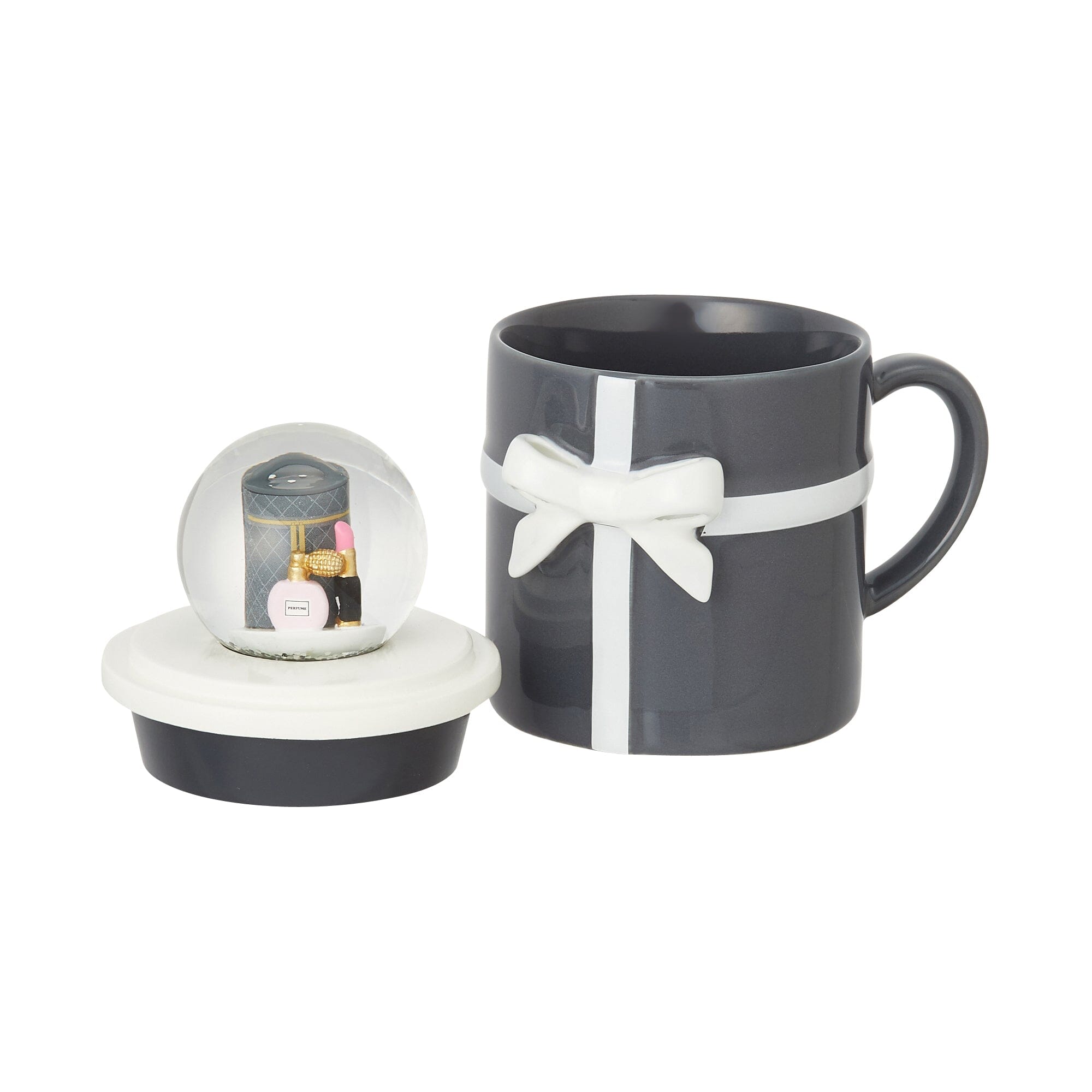 Ribbon Mug & Snow Globe Black