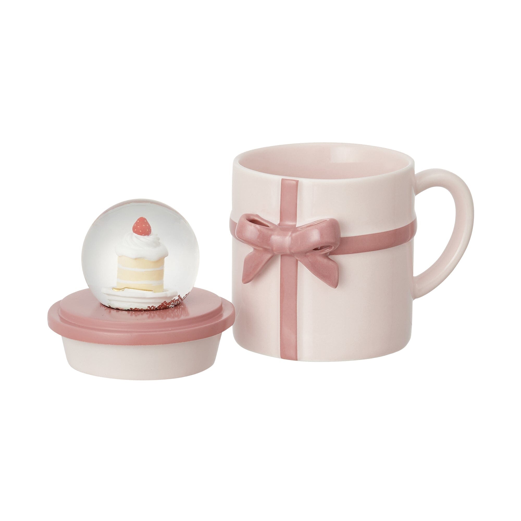 Ribbon Mug & Snow Globe Pink