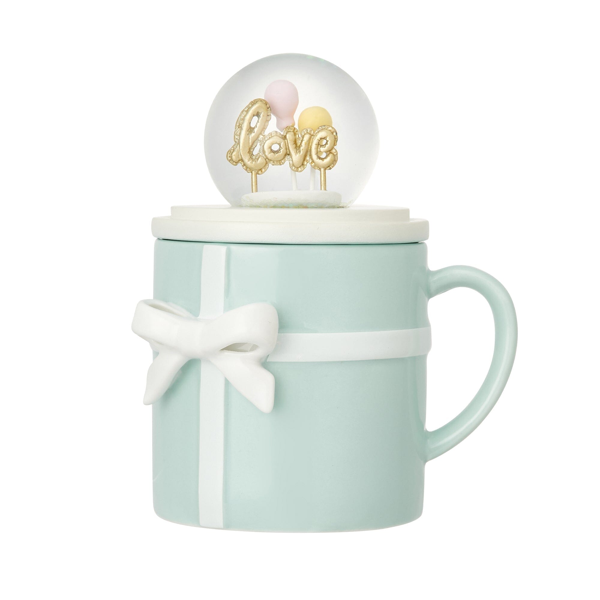 Ribbon Mug & Snow Globe Blue