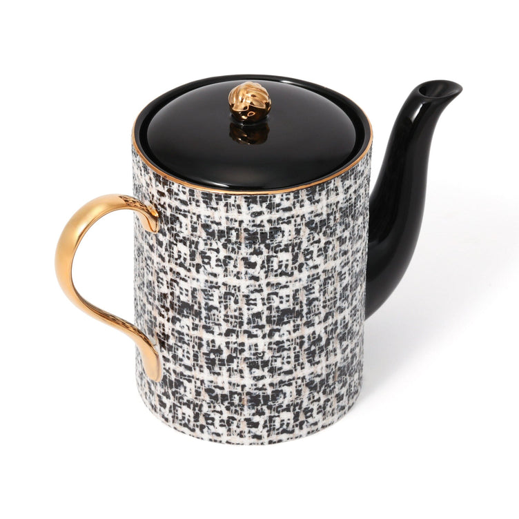 Tweed Teapot Black
