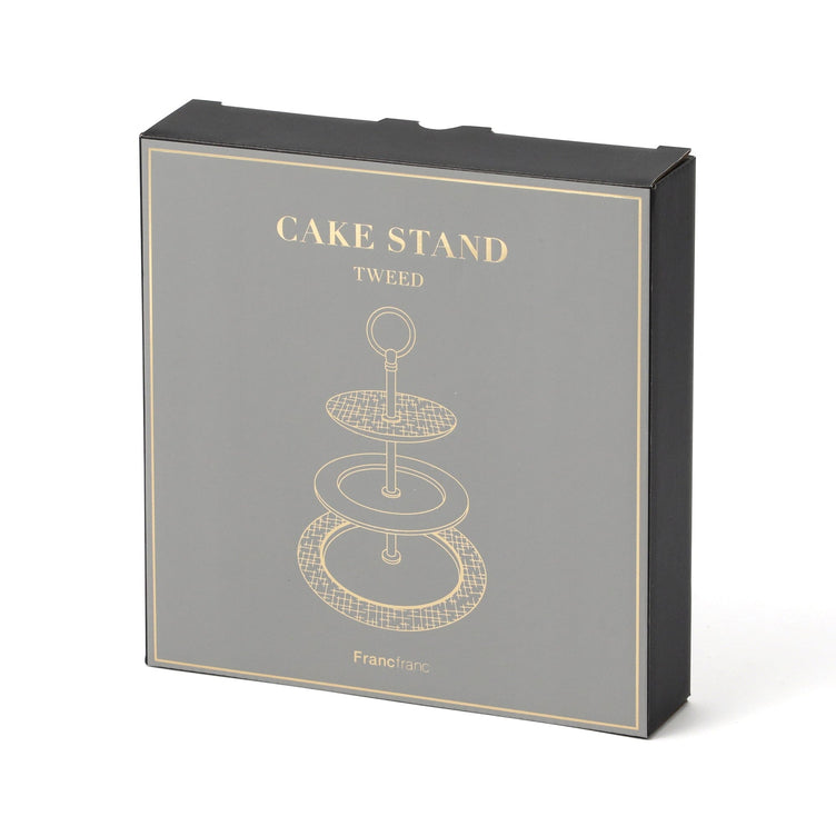Tweed Cake Stand Black
