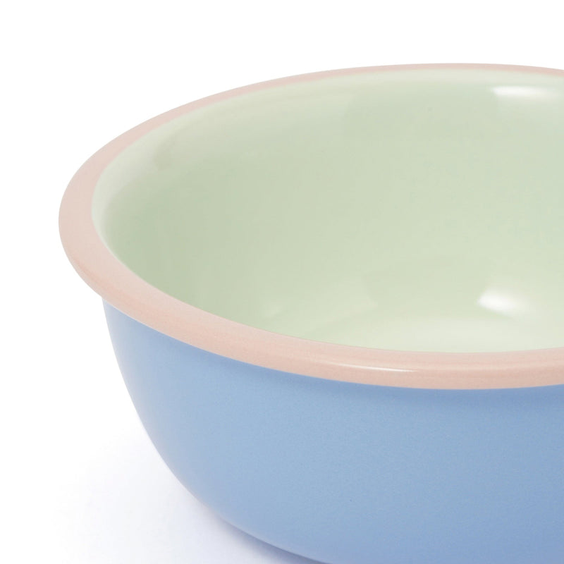 Color Rim Bowl Small Green x Blue