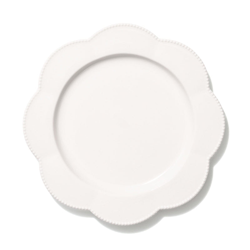 Blanche Plate Medium Flower White