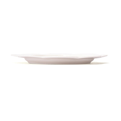 Blanche Plate Medium Flower White