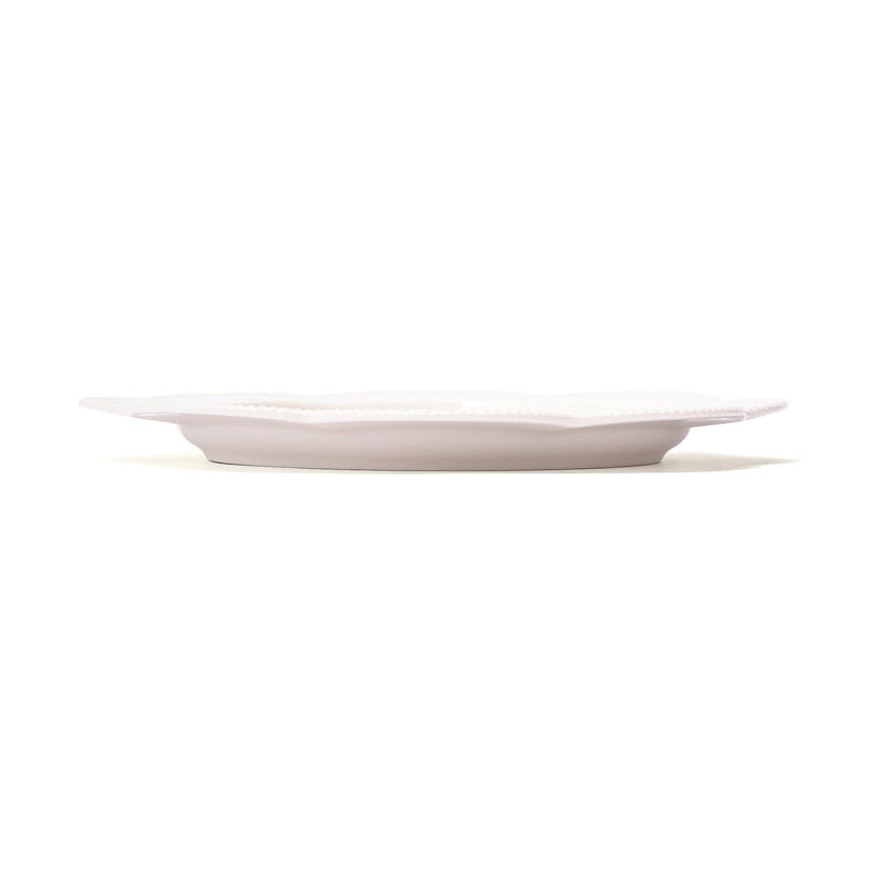 Blanche Plate Medium Flower White