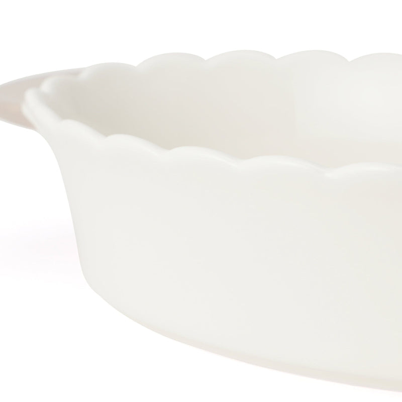 Bicolor Frill Ovenware Medium Ivory