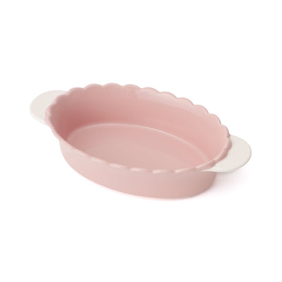 Bicolor Frill Ovenware Medium Pink