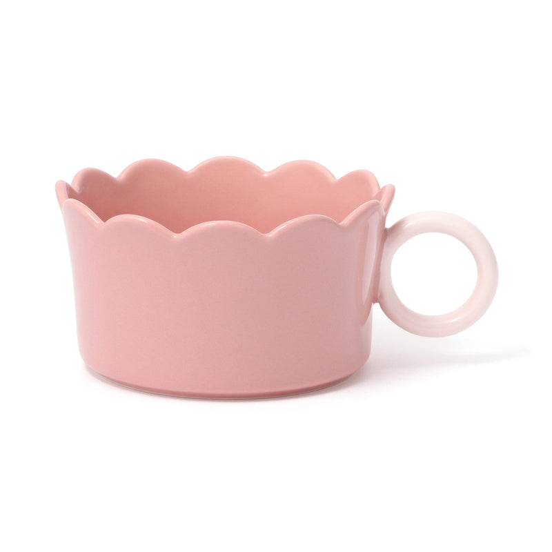 Bicolor Frill Soup Cup pink