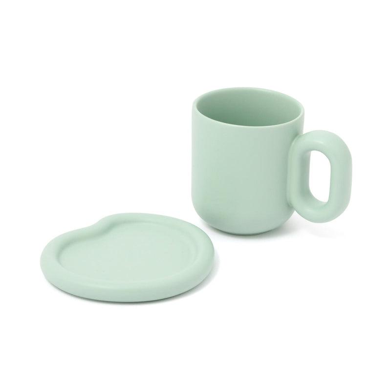 Plump Mug & Coaster Green