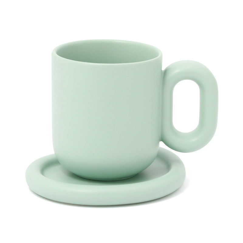Plump Mug & Coaster Green
