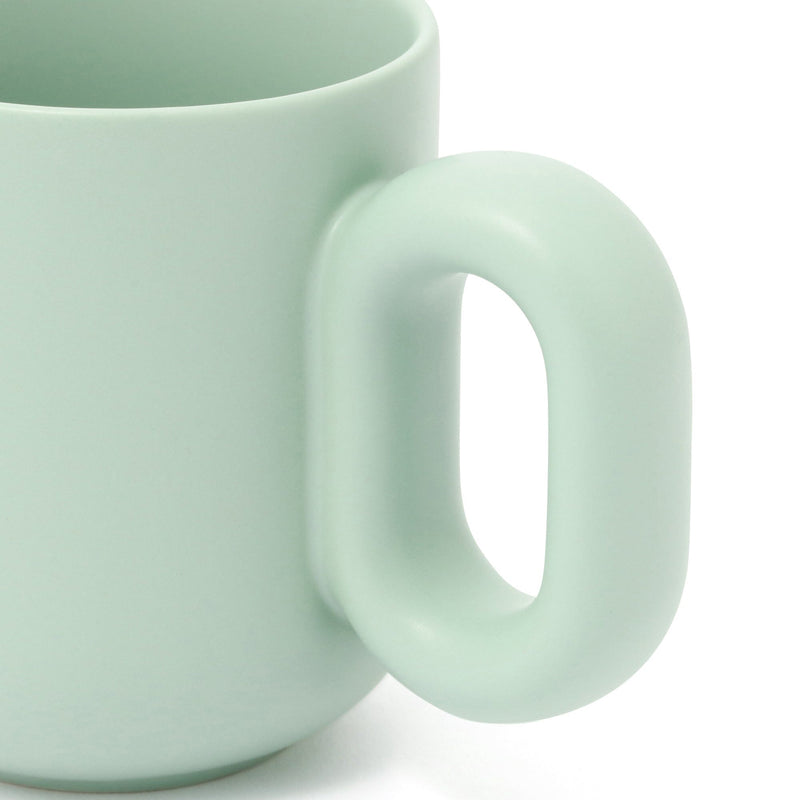 Plump Mug & Coaster Green