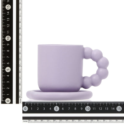 Plump Mug & Coaster Purple