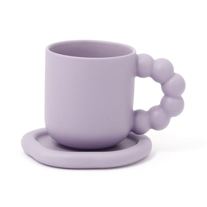 Plump Mug & Coaster Purple