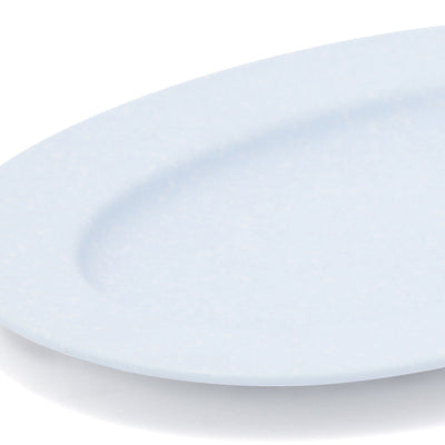 Splatter Oval Plate Light Blue