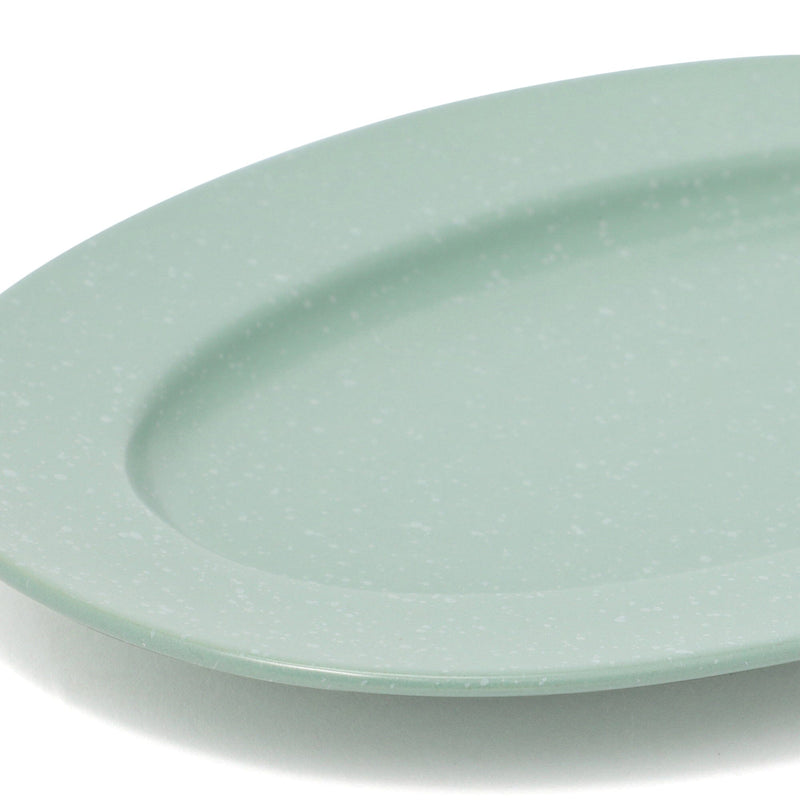 Splatter Oval Plate Green