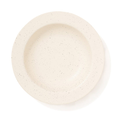 Splatter Deep Plate Ivory