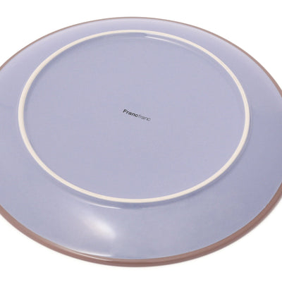 Bicolor Rim Plate Large Blue