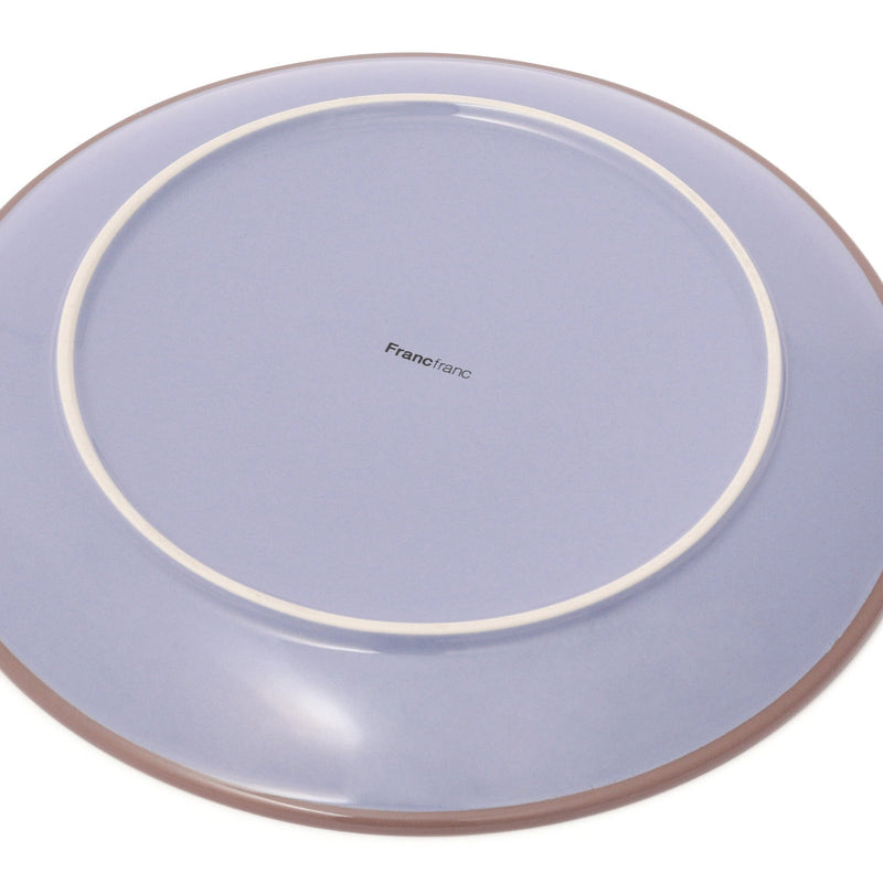 Bicolor Rim Plate Large Blue
