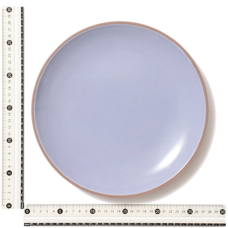 Bicolor Rim Plate Large Blue