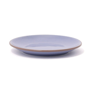 Bicolor Rim Plate Medium Blue