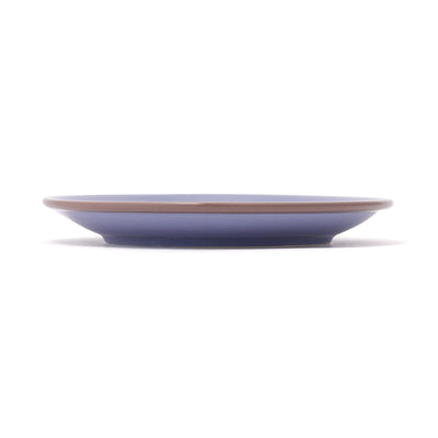 Bicolor Rim Plate Medium Blue