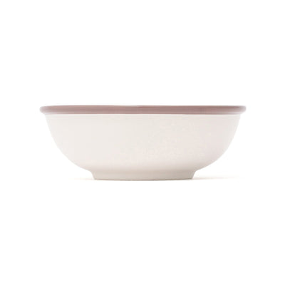 Bicolor Rim Bowl Small White