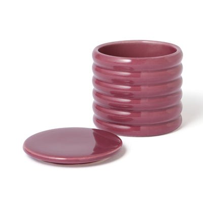 Scalloped Steaming Cup Red