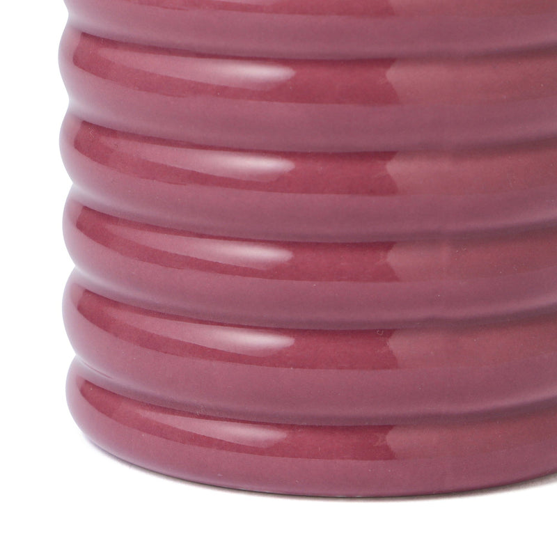 Scalloped Steaming Cup Red