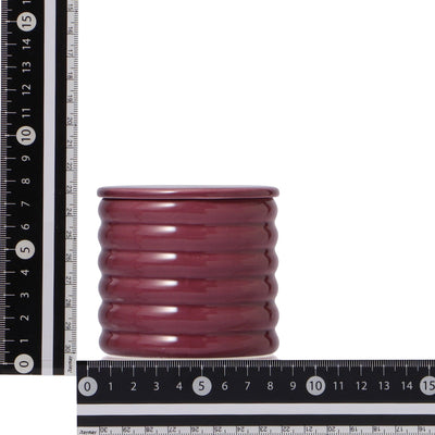 Scalloped Steaming Cup Red