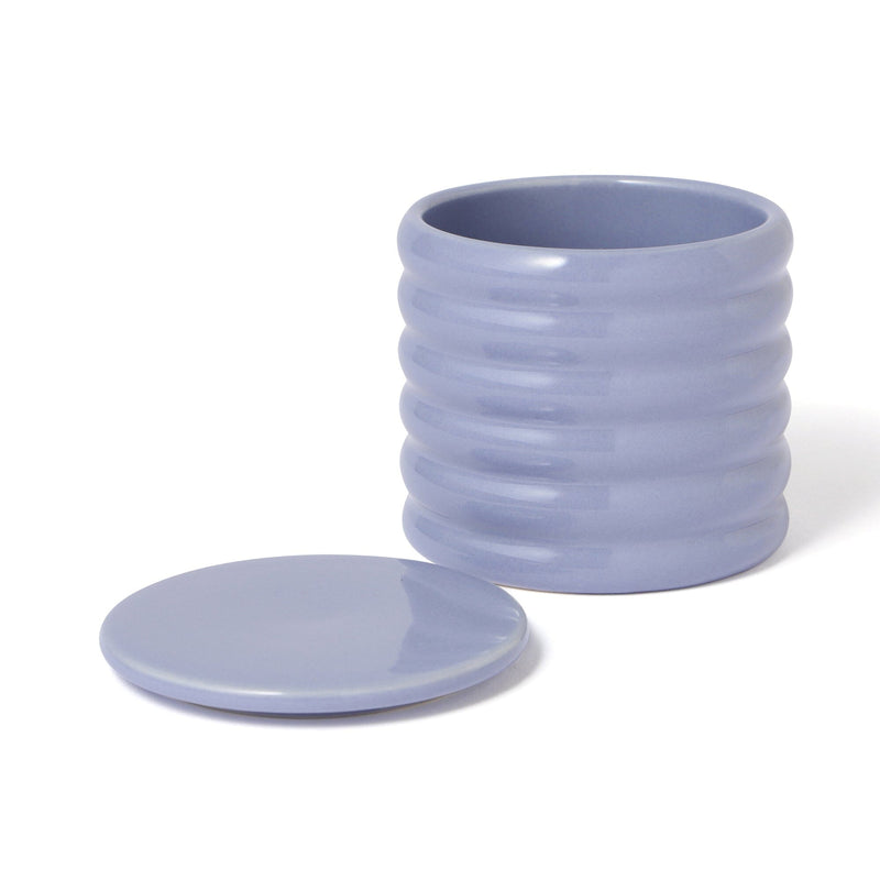 Scalloped Steaming Cup Blue