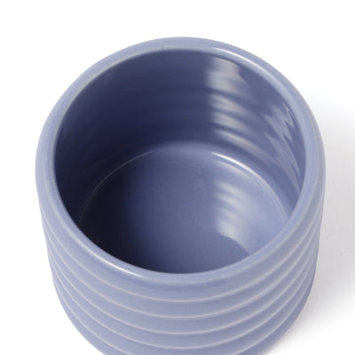 Scalloped Steaming Cup Blue