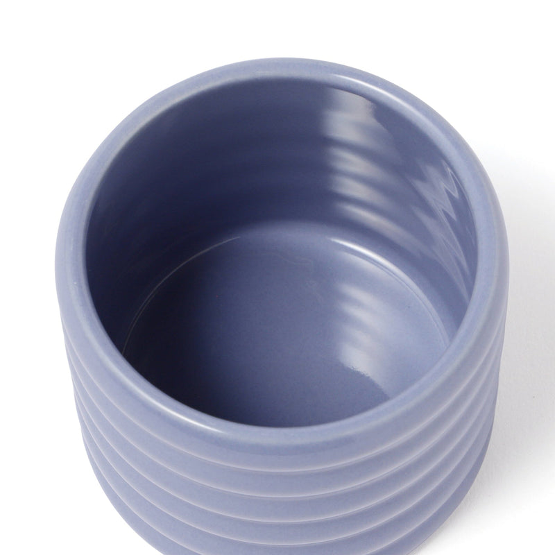 Scalloped Steaming Cup Blue