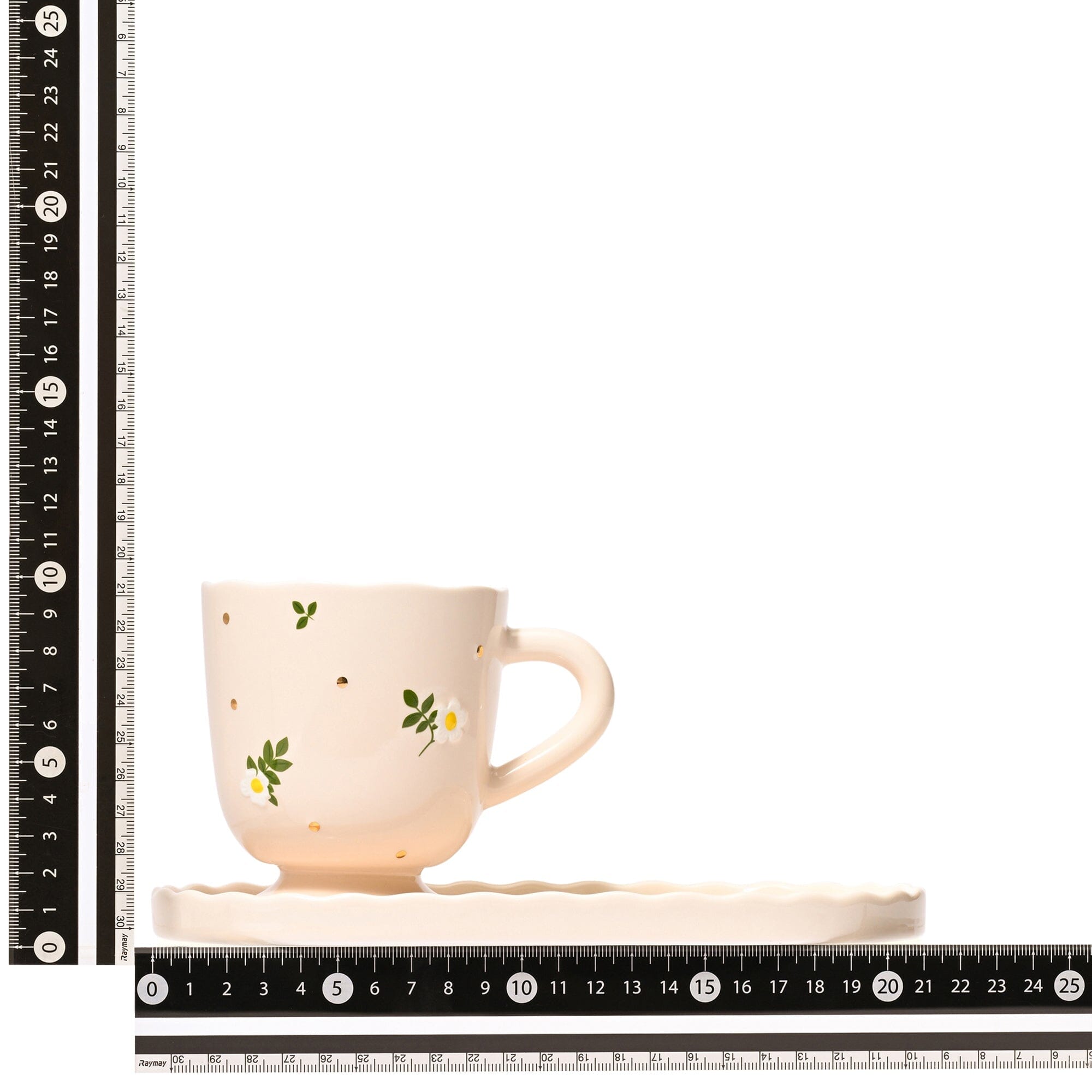Fleuron Cafe Set Ivory