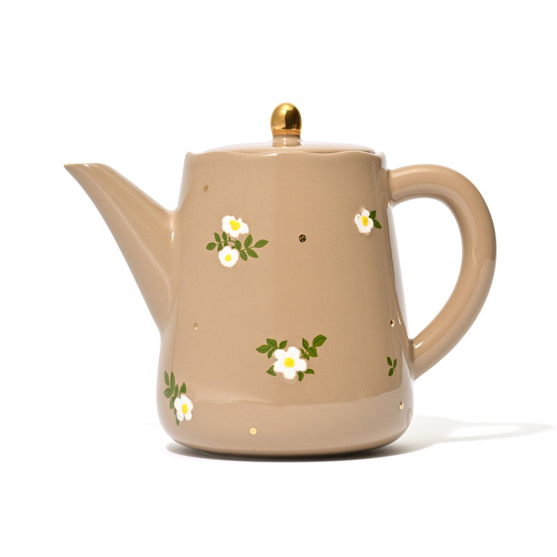 Fleuron Teapot Brown