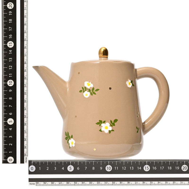 Fleuron Teapot Brown