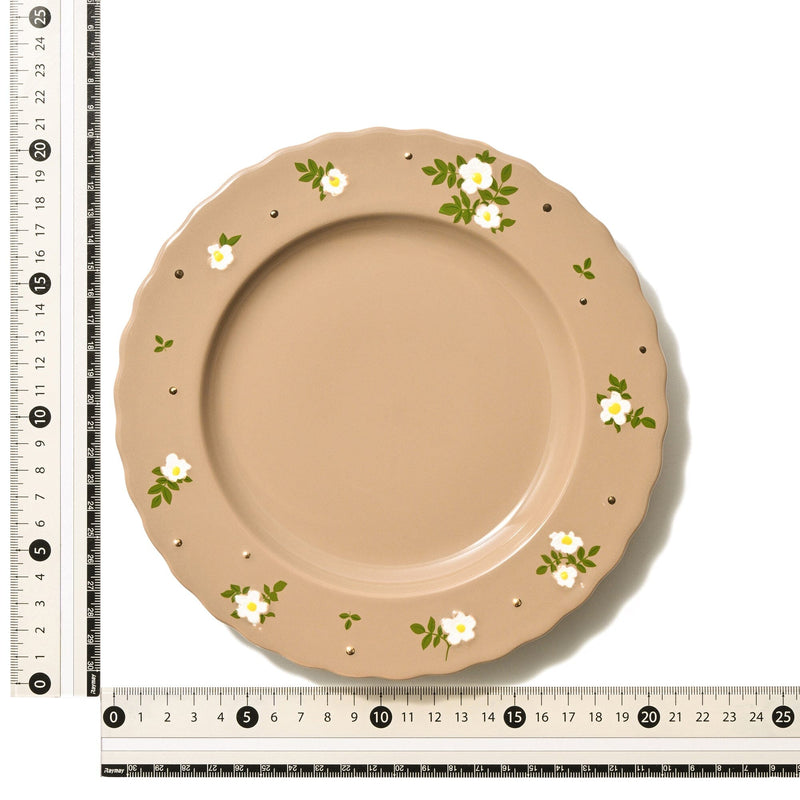 Fleuron Plate Small Brown