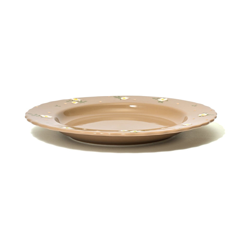 Fleuron Plate Medium Brown