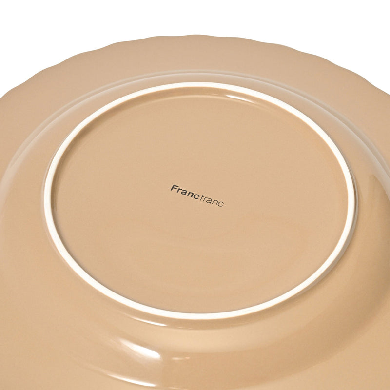 Fleuron Plate Medium Brown