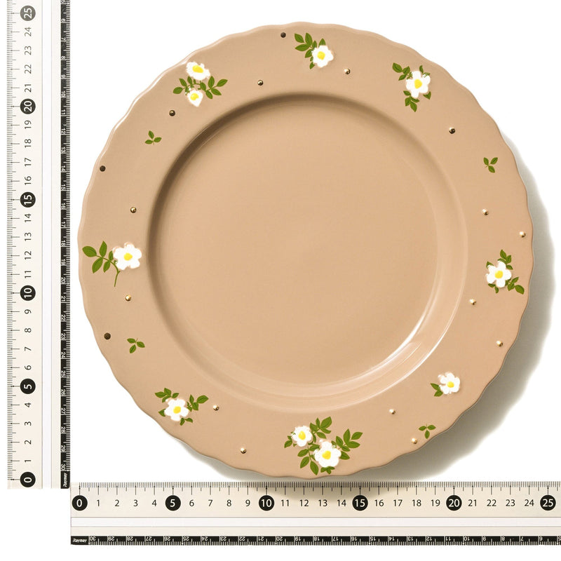 Fleuron Plate Medium Brown