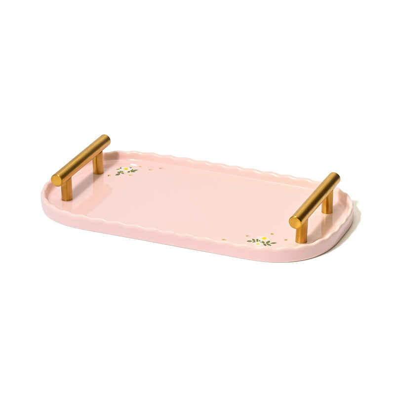 Fleuron Cake Tray Pink