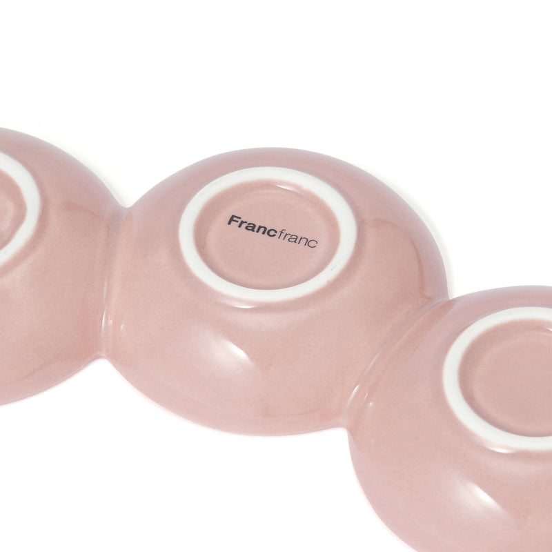 Separate Plate 3-Piece Set Pink