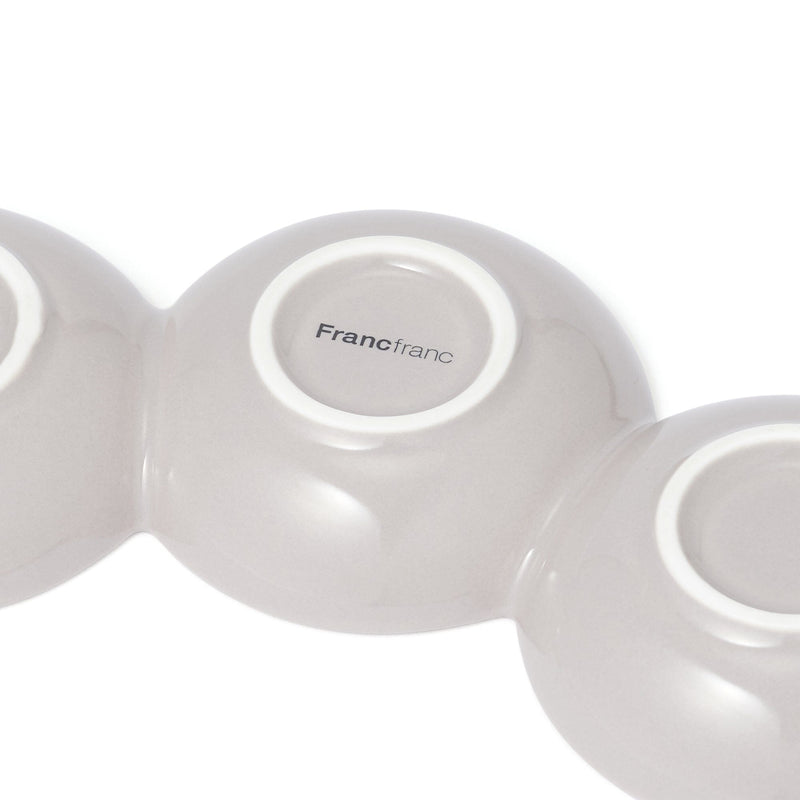 Separate Plate 3-Piece Set Gray