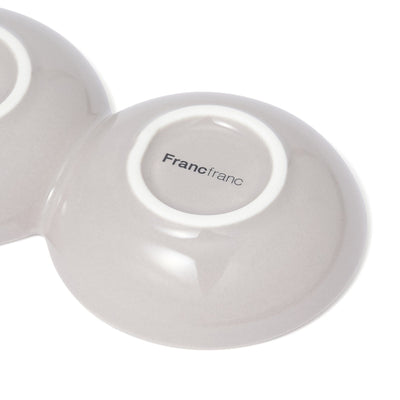 Separate Plate 2-Piece Set Gray