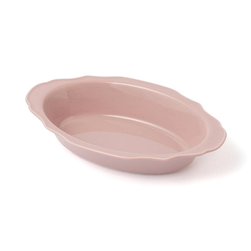 Flower Rim Ovenware Medium Pink