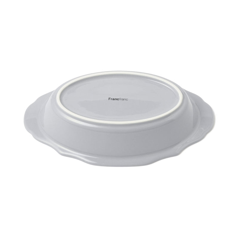 Flower Rim Ovenware Medium Blue