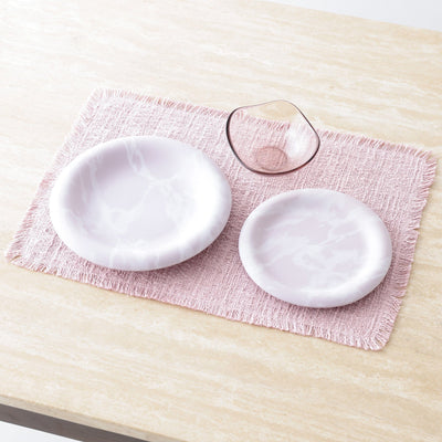 Stona Deep Plate Large Pink