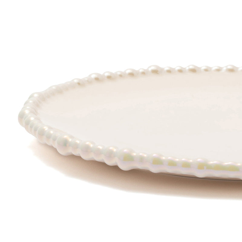 Pearl Plate Large Beige