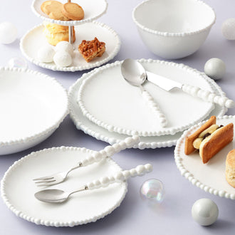 Pearl Deep Plate Large White