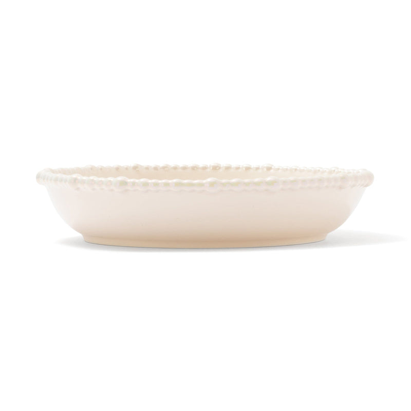Pearl Deep Plate Large Beige